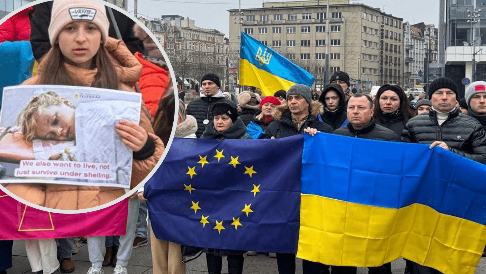 У Катовіцах відбулася акція на підтримку України
