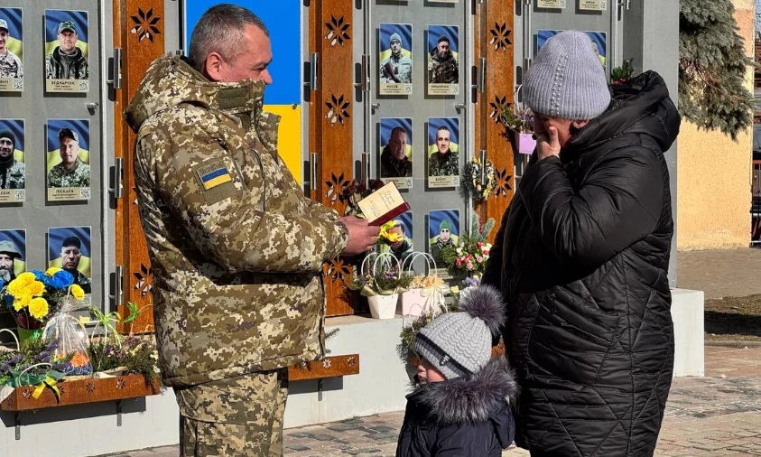 Родина полеглого бійця з Рівненщини отримала посмертну нагороду