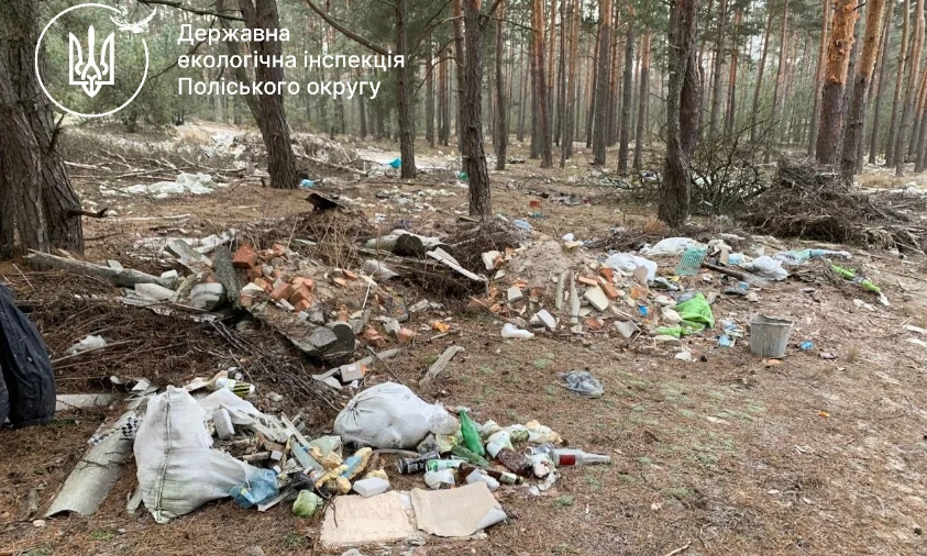 Засмічення лісових земель виявили на Рівненщині. Відібрано проби ґрунту