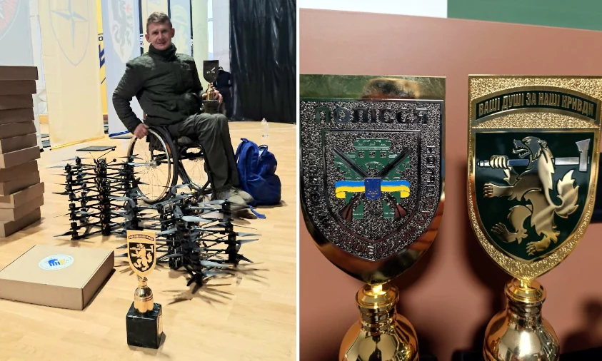 Ветеран з Рівненщини із змагань, замість традиційних нагород, привіз дрони