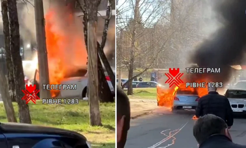Спроба теракту в Рівному: вибуховий пристрій спрацював в авто