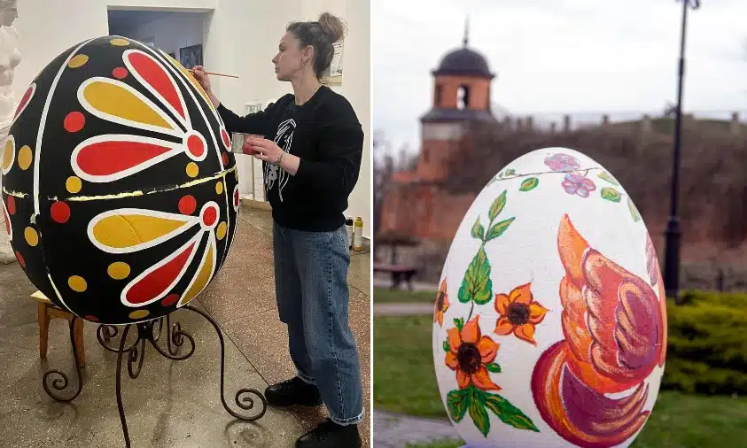 Писанковий сад у Рівному встановлять 17 квітня. У Дубні Алею писанок вже відкрили (ФОТО)