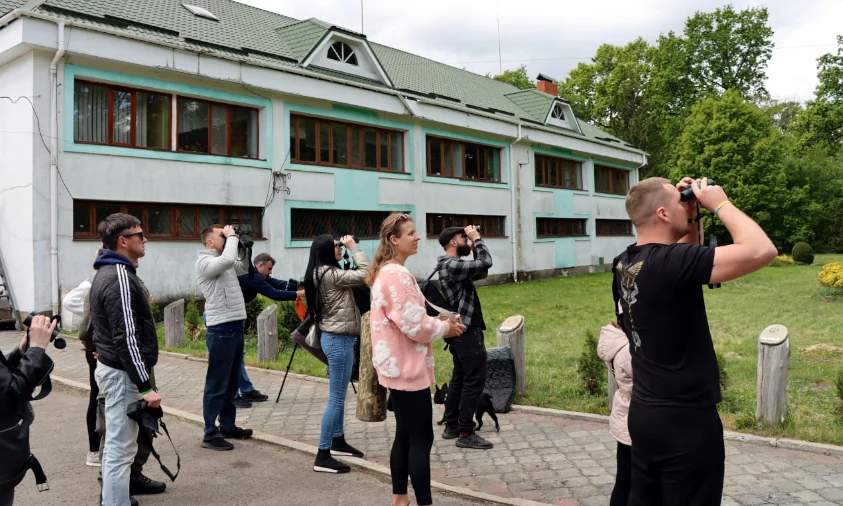 У Рівненському природному заповіднику провели екозахід до Дня мігруючих птахів для ветеранів і їхніх родин