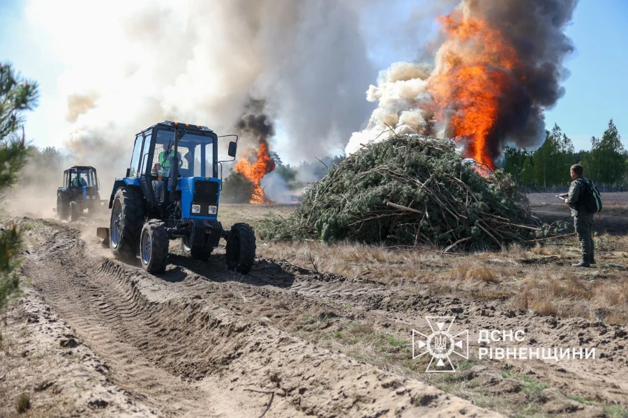 Масштабні навчання з ліквідації лісових пожеж відбулися на Рівненщині - фото 2