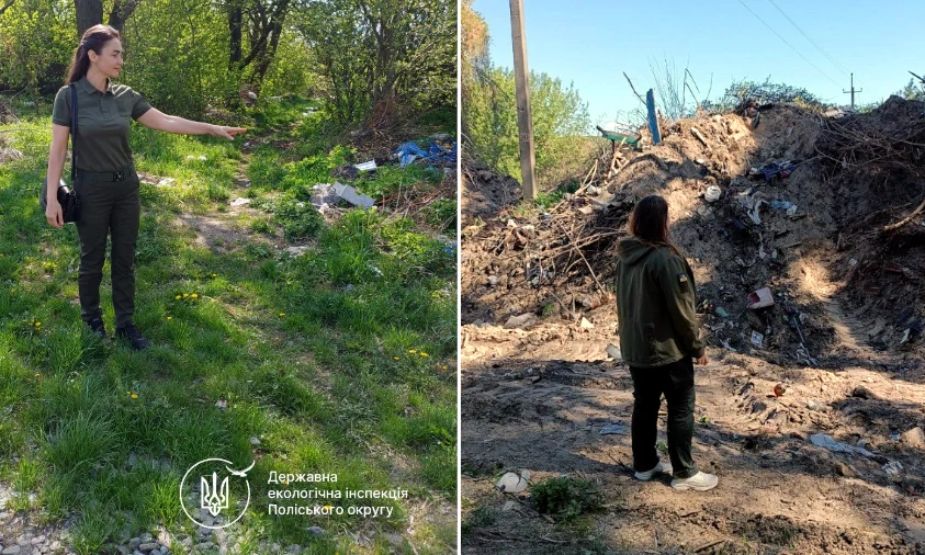 Два несанкціоновані сміттєзвалища виявили на Рівненщині