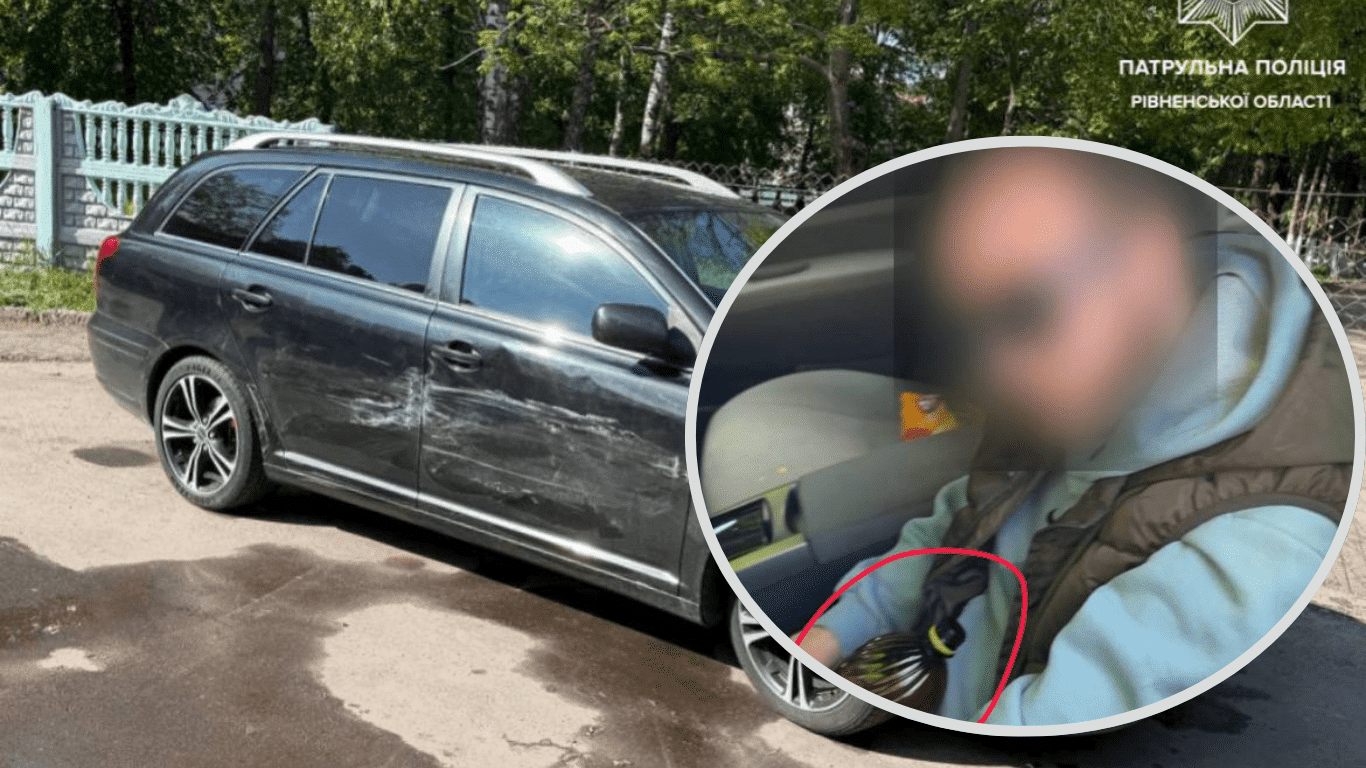 У Рівному водій пив пиво за кермом