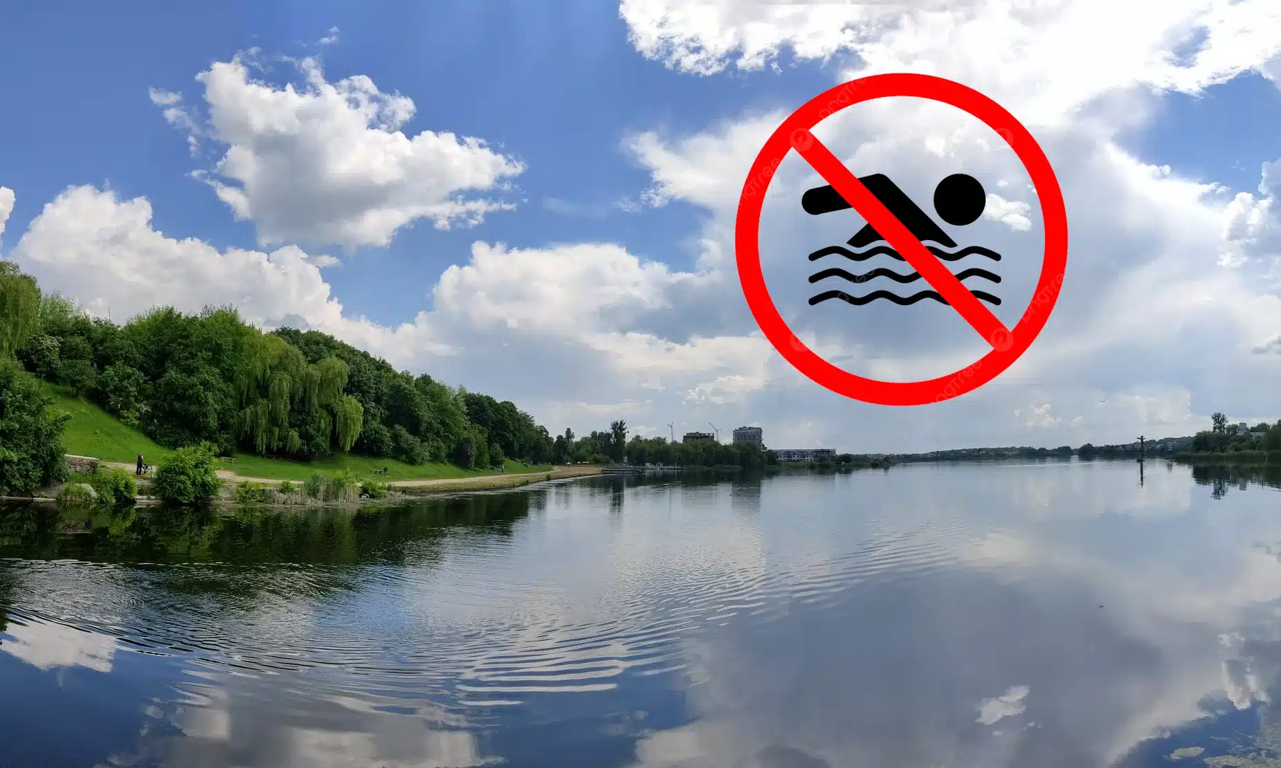 У Басівкутському озері вода забруднена фекаліями: купатись небезпечно