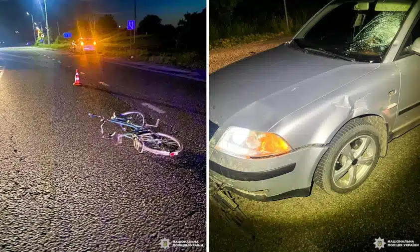 У Рівненському районі під колесами авто загинув велосипедист