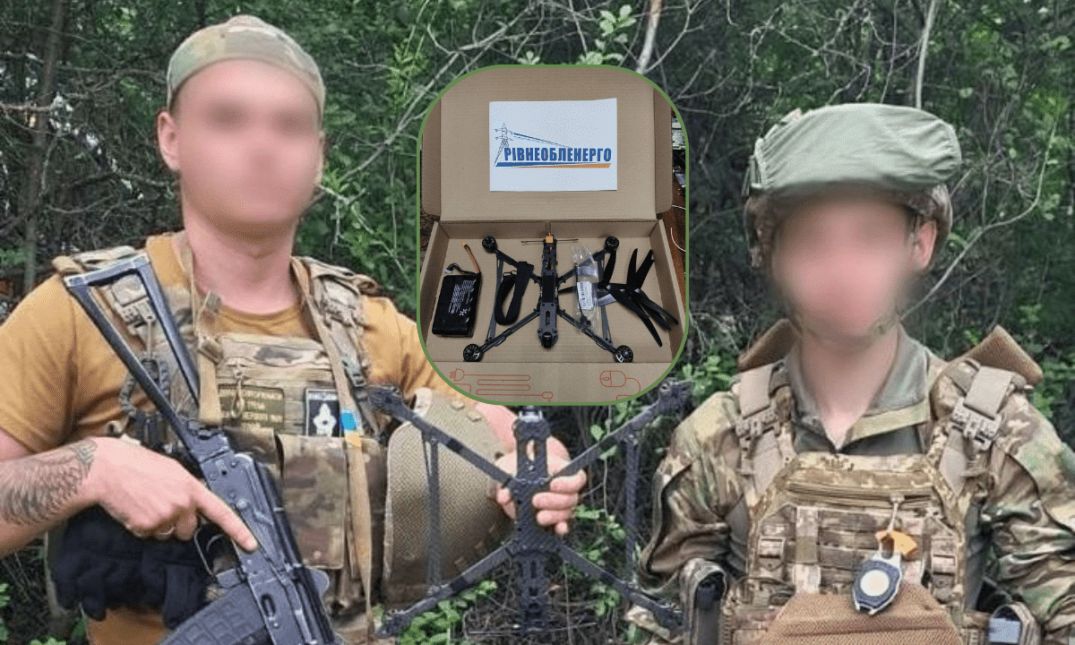 «Рівнеобленерго» передало захисникам дрон-камікадзе