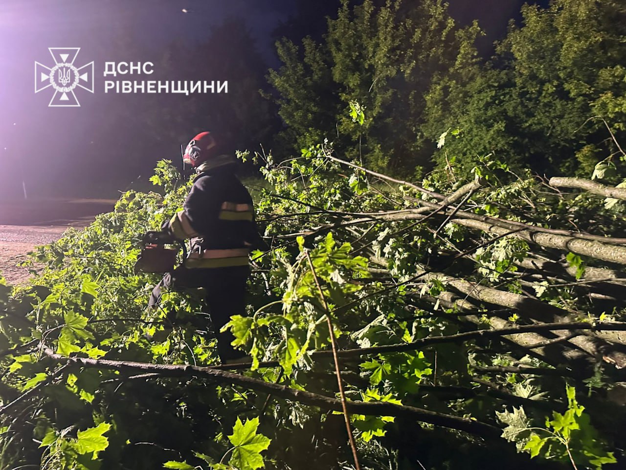 На Рівненщині рятувальники тричі виїжджали на ліквідацію наслідків негоди