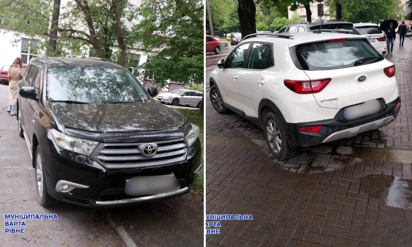 В Рівному штрафують водіїв за неправильну паркову