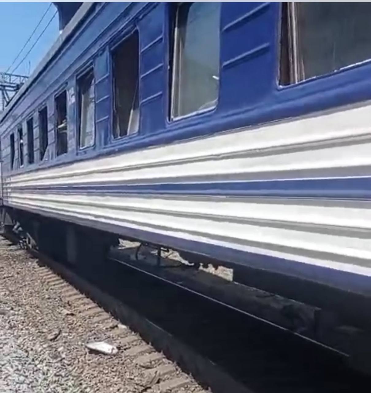 Ракетний удар пошкодив поїзд «Одеса – Запоріжжя» на Дніпропетровщині