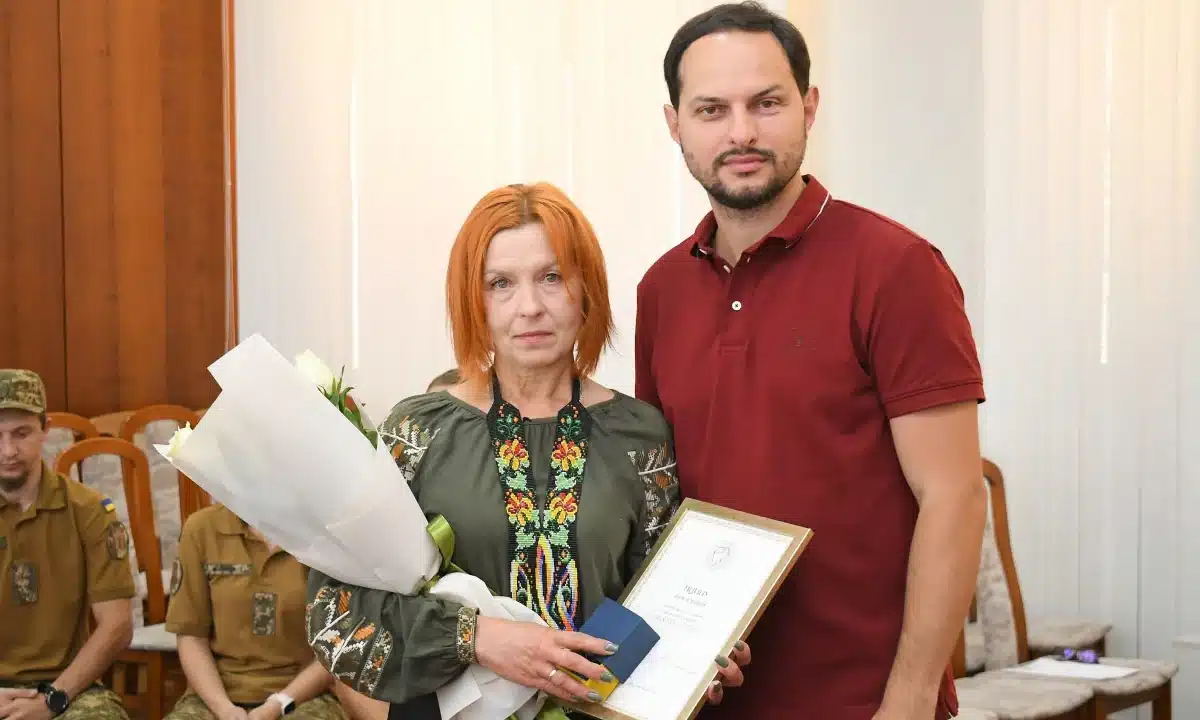 Волонтерка з Дубна Інна Яцина отримала відзнаку Президента України «Золоте серце»