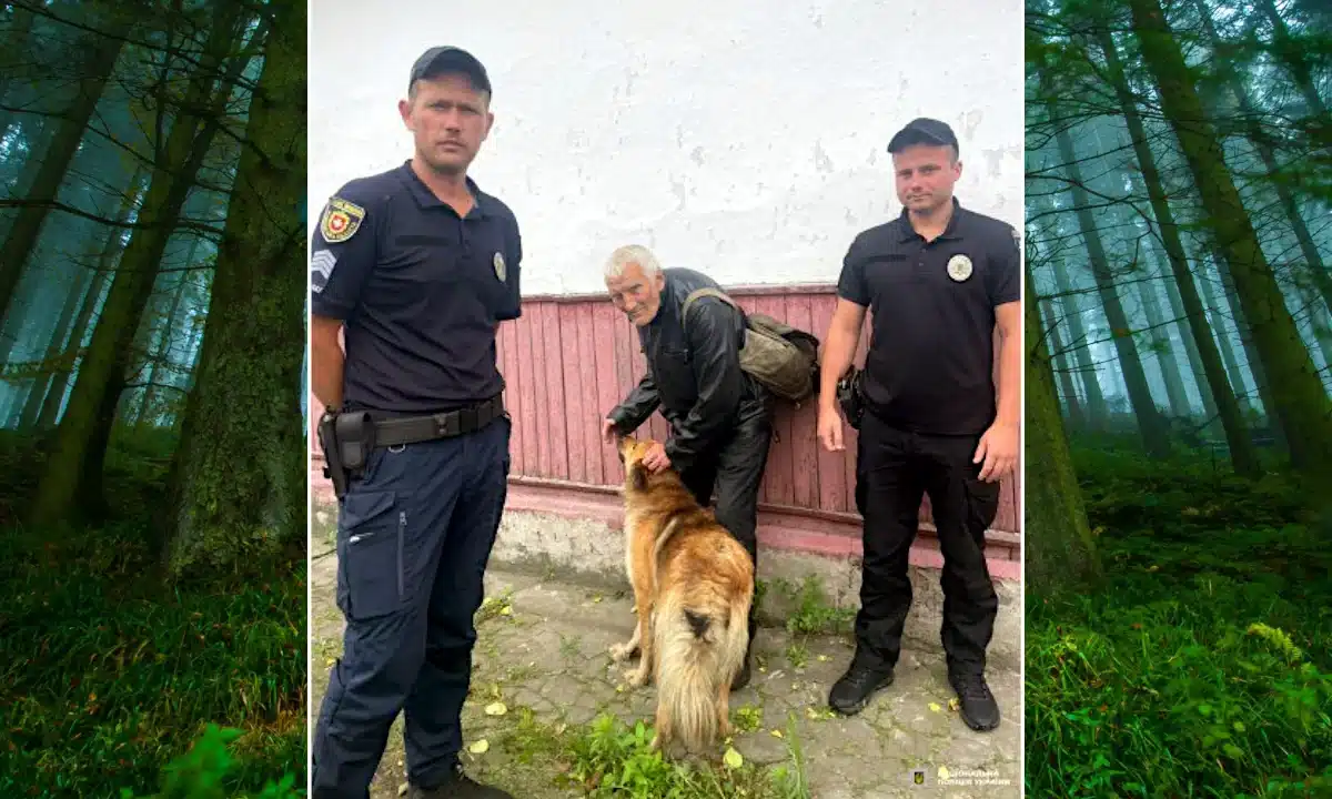 На Сарненщині собака допоміг поліції знайти господаря, який заблукав у лісі