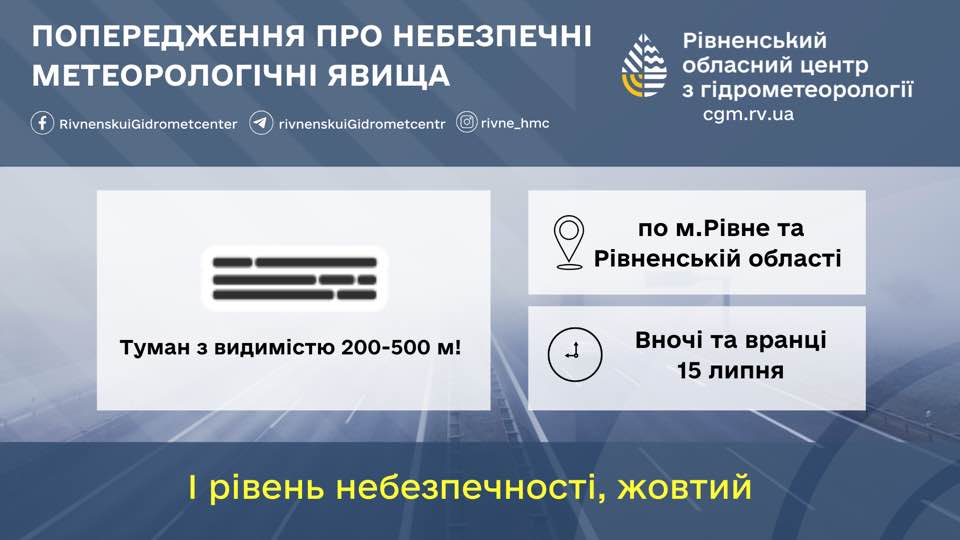 Прогноз погоди для Рівненщини на 15 липня. Короткочасний дощ, місцями гроза - фото 1