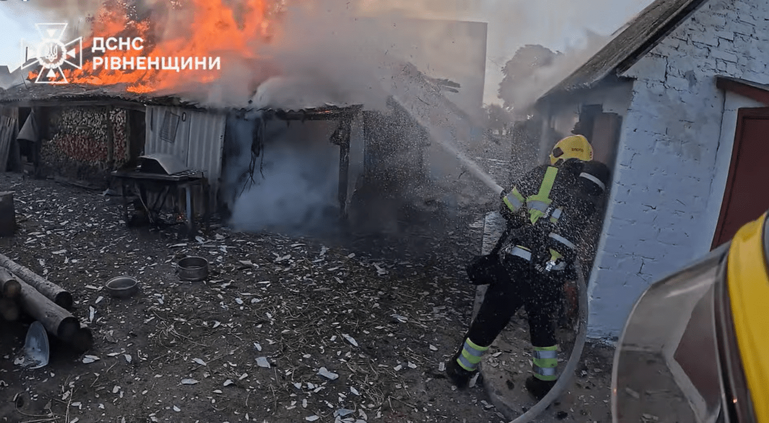 На Сарненщині сталася пожежа в господарській будівлі