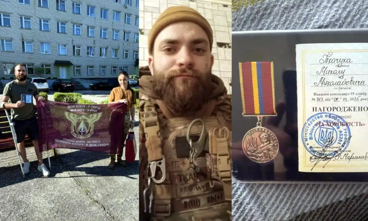 Військовий із Вараша Микола Ткачук отримав відзнаку «За хоробрість»
