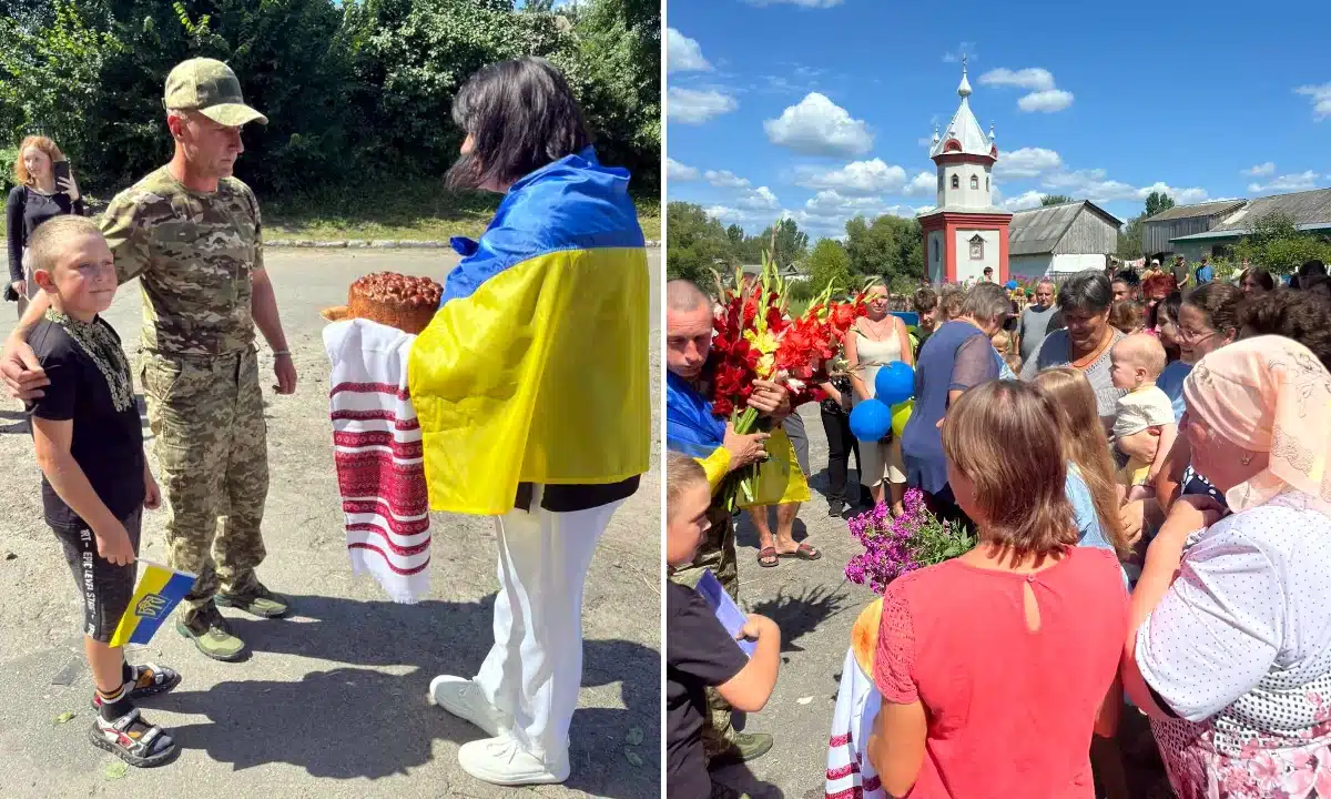 У Корецькій громаді зустріли з полону захисника Віталія Федорчука