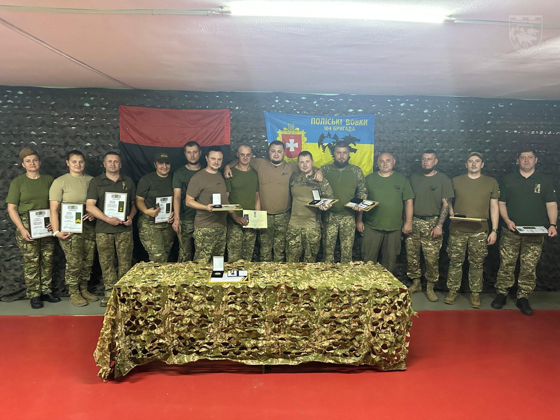 Воїни батальйону «Поліські вовки» відзначені за службу та відвагу