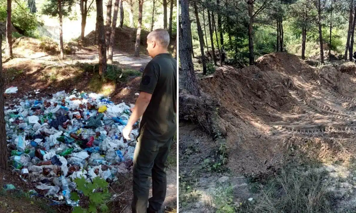 Біля Базальтового озера на Острожчині впорядкували санкціоноване сміттєзвалище та ліквідували стихійні