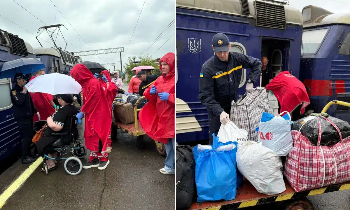 На Рівненщину прибув евакуаційний потяг із жителями Донеччини