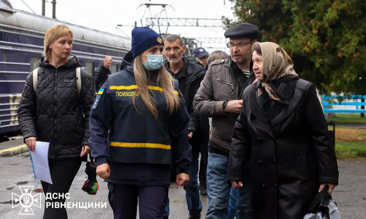 На Рівненщину прибув черговий евакуаційний потяг із Донецької області