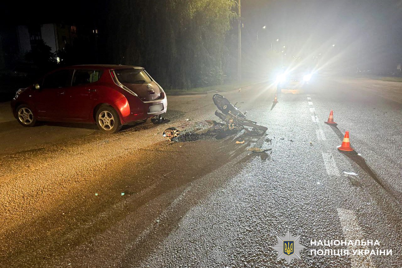 Внаслідок двох ДТП за участі двоколісних постраждали двоє підлітків