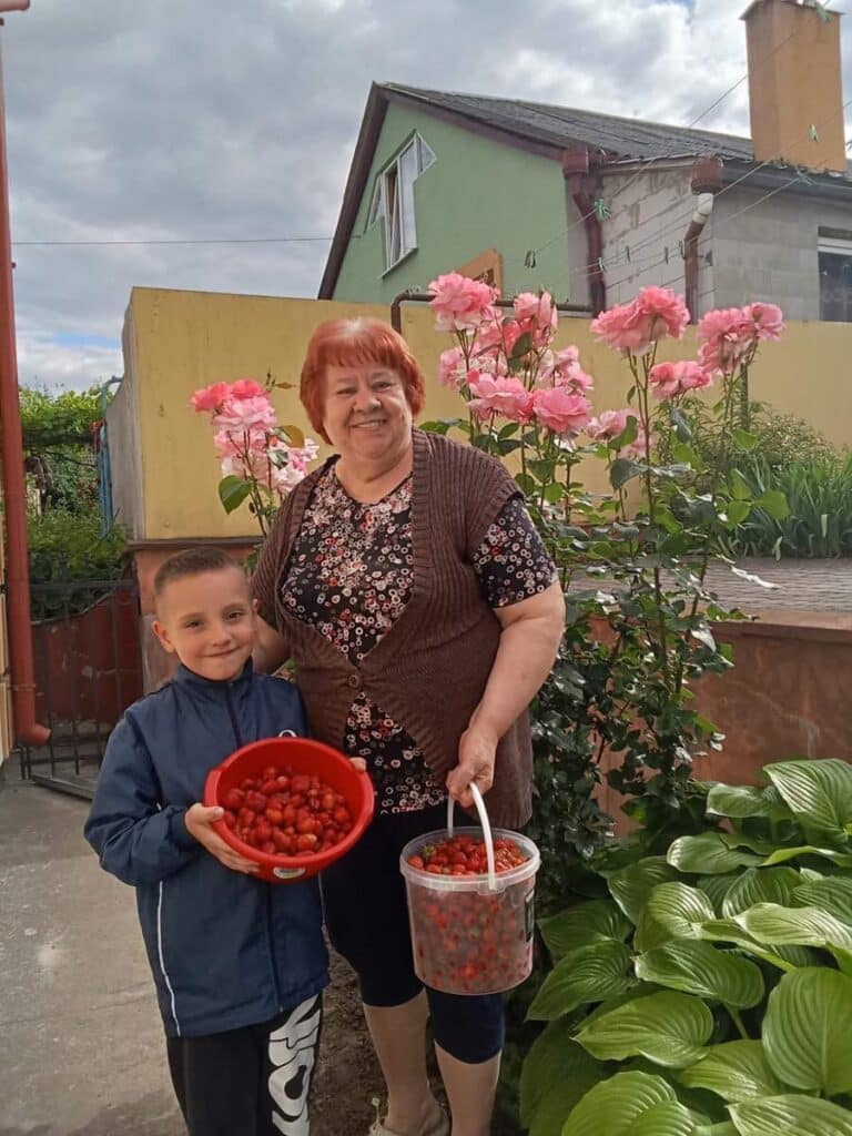 на дачі