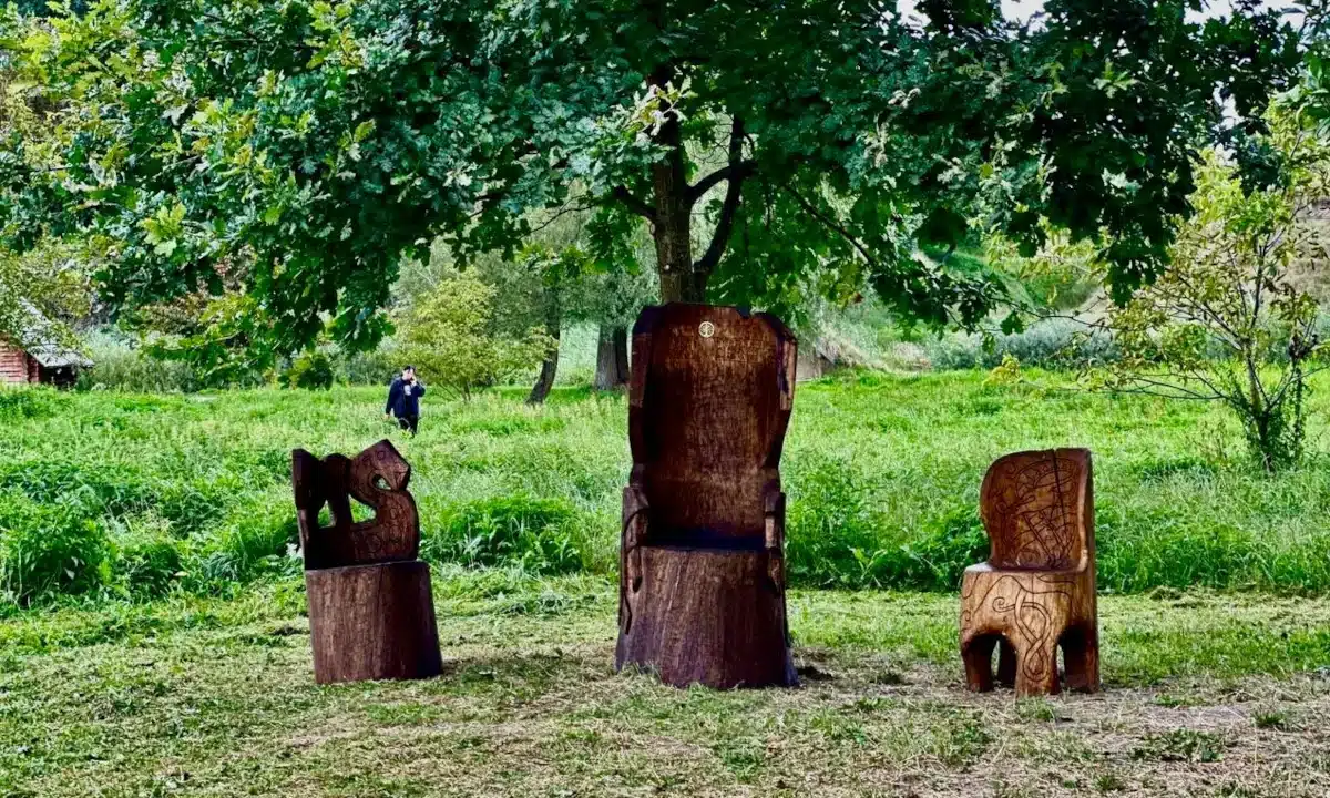 На «Оствиці» встановили різьблені дубові стільці на честь австралійського добровольця Сейджа ОʼДоннелла На «Оствиці» встановили різьблені дубові стільці на честь австралійського добровольця Сейджа ОʼДоннелла