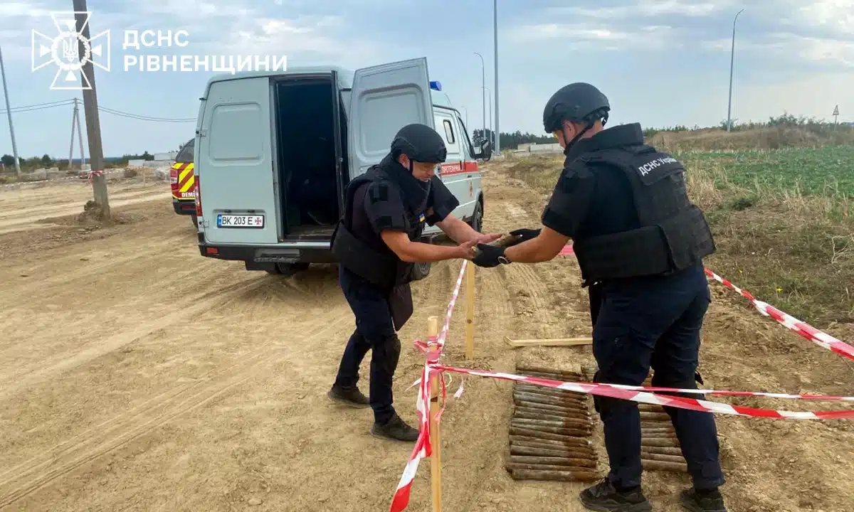 47 артснарядів часів Другої світової війни знищили сапери у Рівненському районі