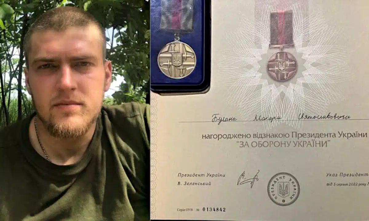 Воїн із Вараша Макар Булан отримав державну нагороду «За оборону України»