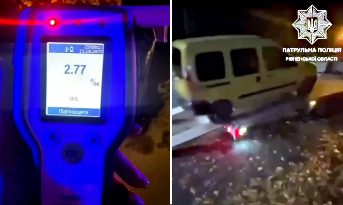 У Рівному евакуювали дві автівки, якими керували нетверезі водії