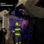 У Млинові вогнеборці ліквідували пожежу в господарській будівлі