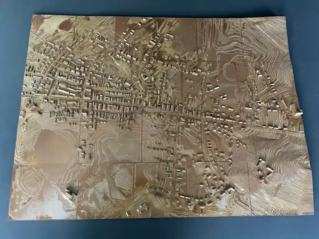 Тактильна карта старого міста Рівне.