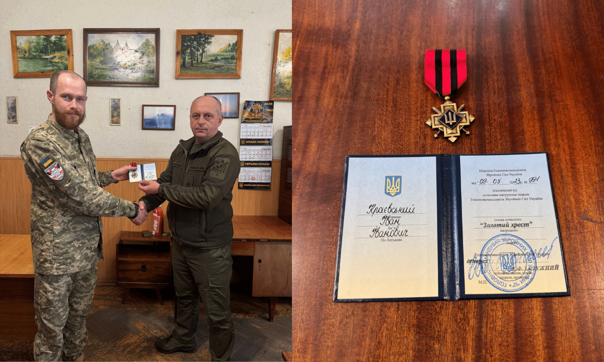 Захисника з Дубровицької громади відзначили нагрудним знаком «Золотий хрест» Захисника з Дубровицької громади відзначили нагрудним знаком «Золотий хрест»