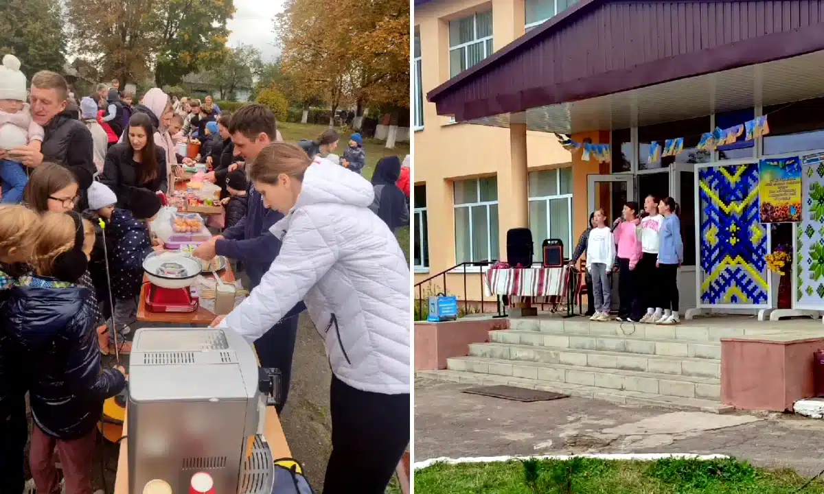 У Звіздівці відбувся благодійний ярмарок та вручення ордена родині загиблого Героя