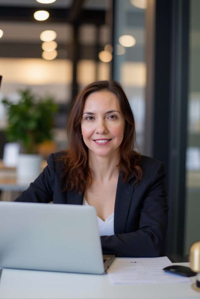 Лікарка Катерина Почтар під час онлайн-консультації у центрі «Здорова родина»