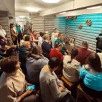 Присутні на заході «Бачу серцем» до Міжнародного дня незрячих.