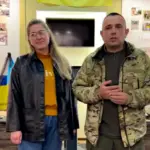 Представники музею і батальйону оголошують створення музейної зали.