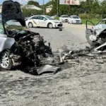 Два авто після ДТП, у якій загинула дитина.