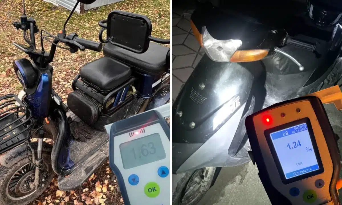 Двох нетверезих скутеристів виявили на Рівненщині: у крові – понад 1 проміле алкоголю Два нетверезі скутеристи були виявлені на Рівненщині.