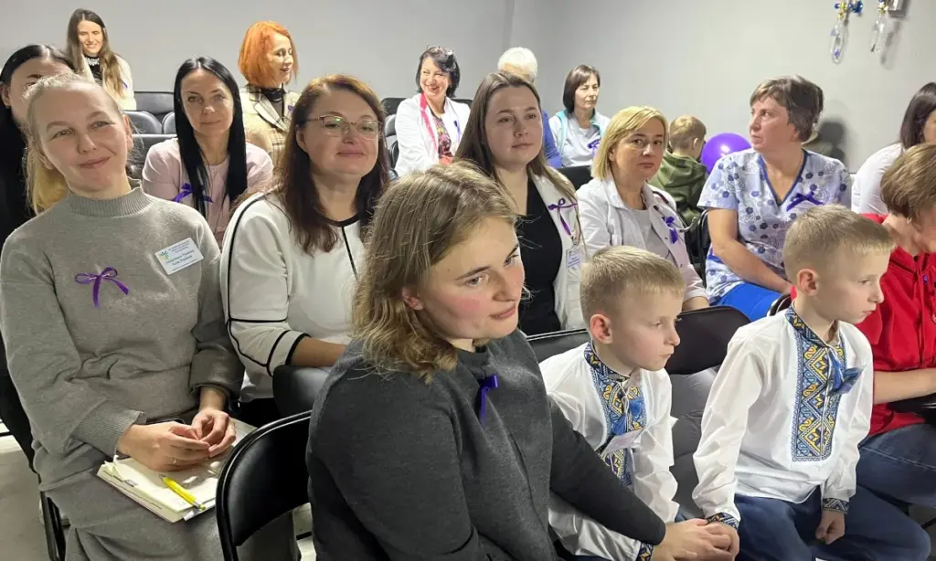 Присутні на Дні поспішайки в обласній дитячій лікарі.