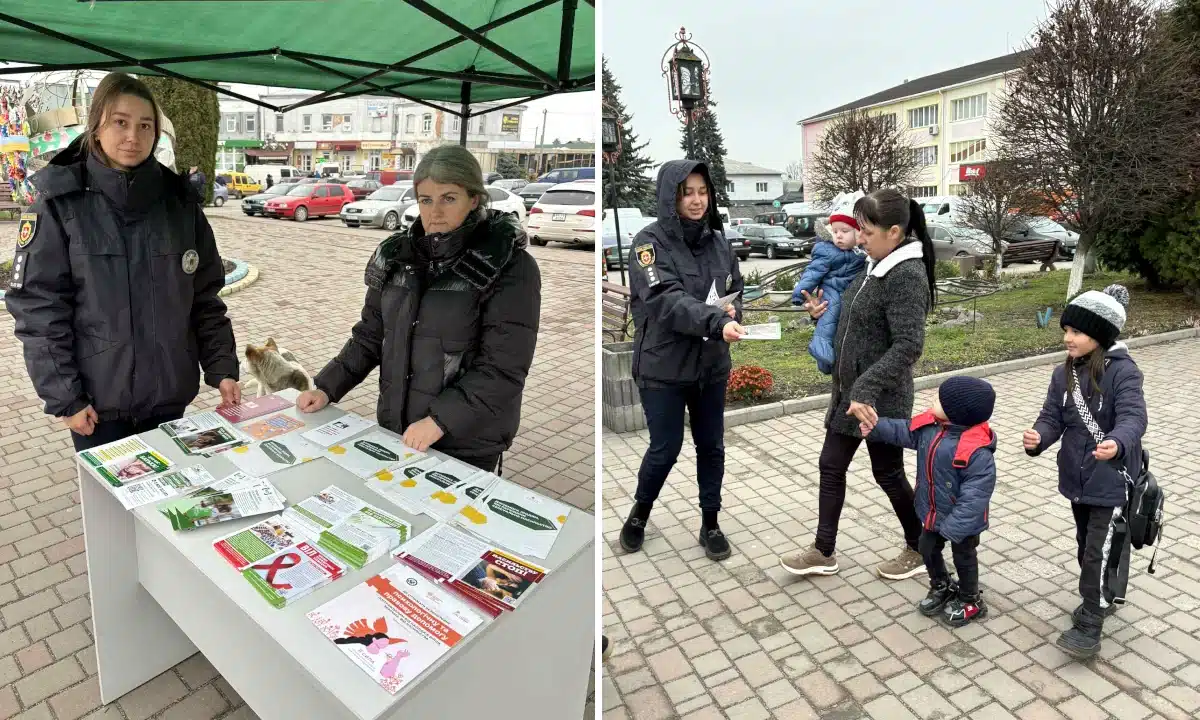 У центрі Корця розповіли про підтримку для жертв домашнього насильства Акція 16 днів проти насильства у Корці.