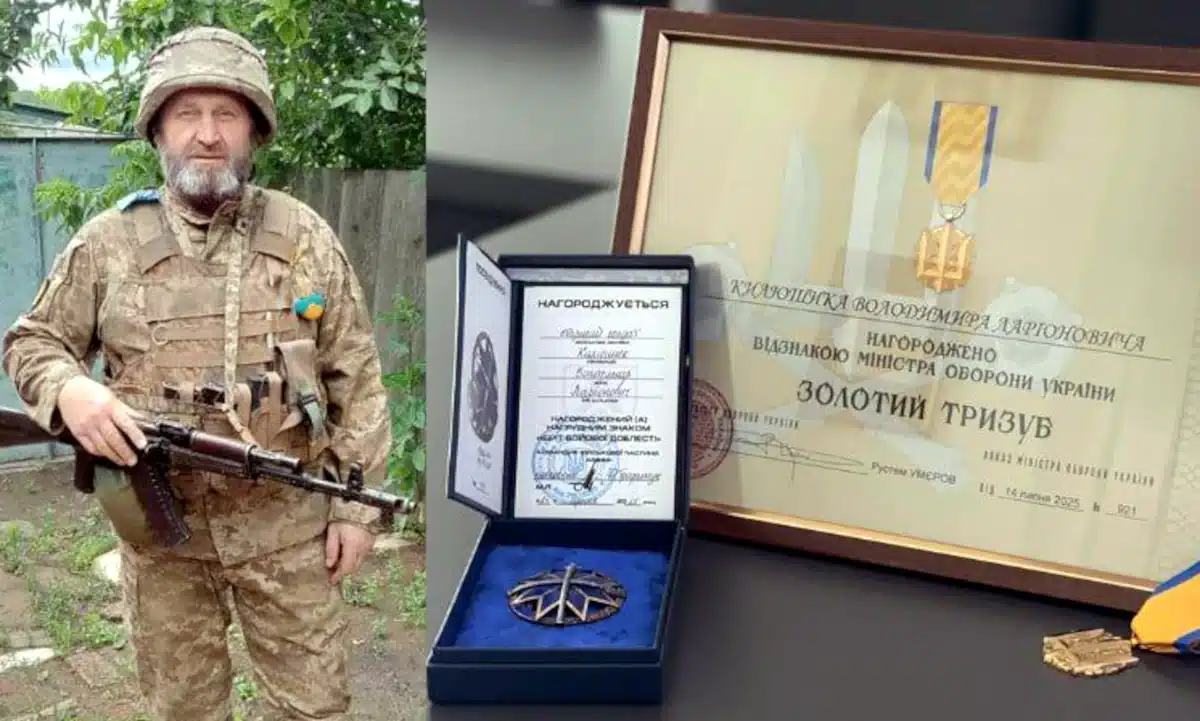 Захисник із Рівненщини отримав дві почесні відзнаки за мужність і доблесть Володимир Килюшик отримав дві почесні відзнаки.