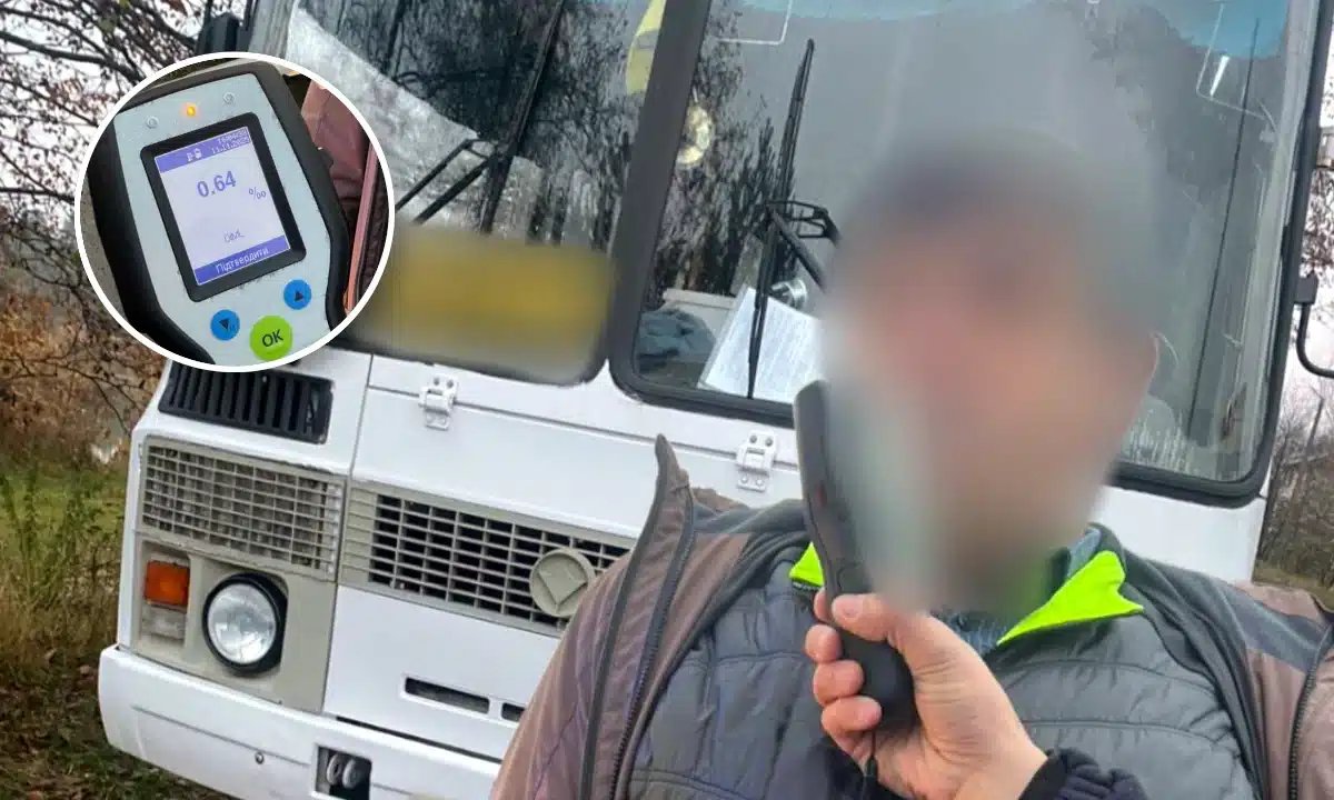 Нетверезий водій маршрутки.