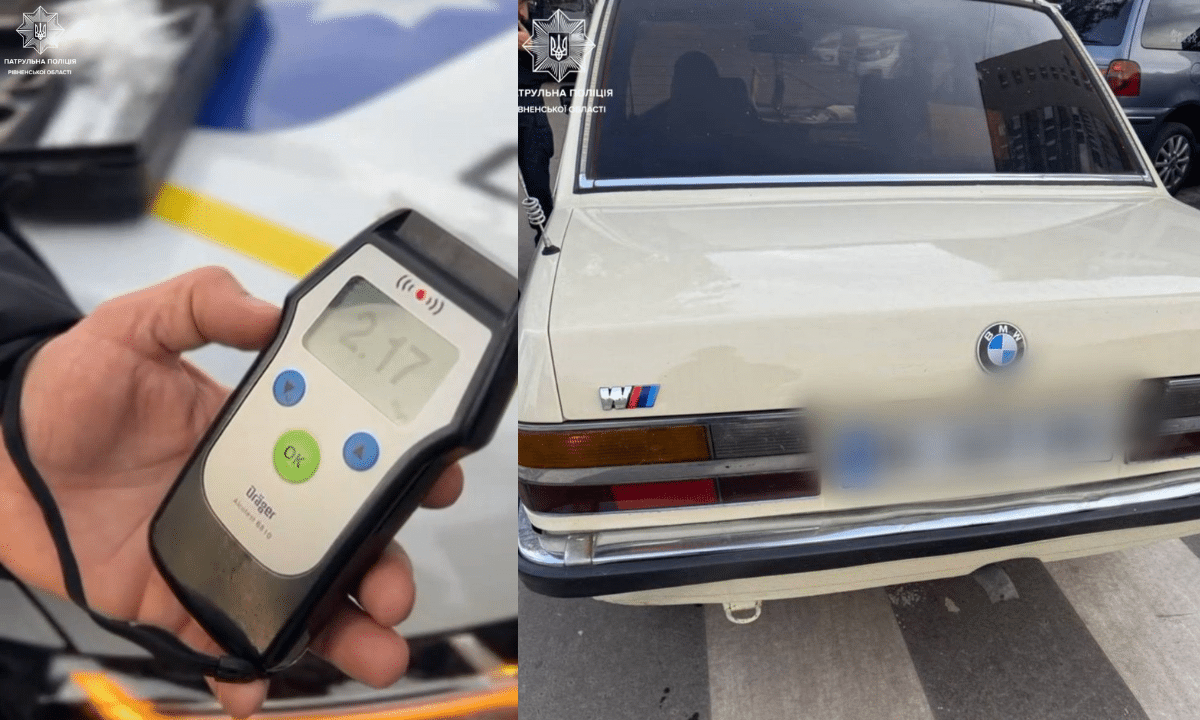 Завдяки повідомленню рівнянина виявили п’яного водія без прав