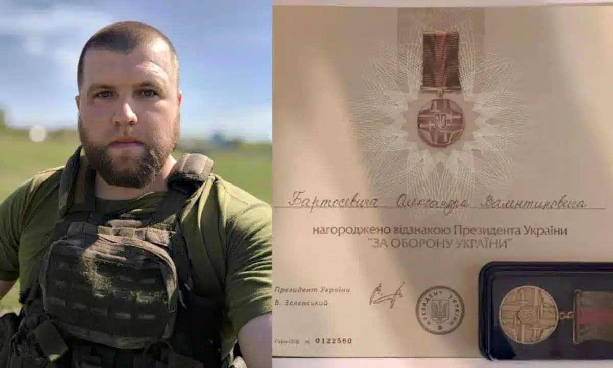 Олександра Бартосевича нагороджено відзнакою "За оборону України.