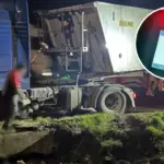 У Дубно п’яний водій вантажівки з 2,44 проміле влетів у бетонний блок П'яний водій біля вантажівки.