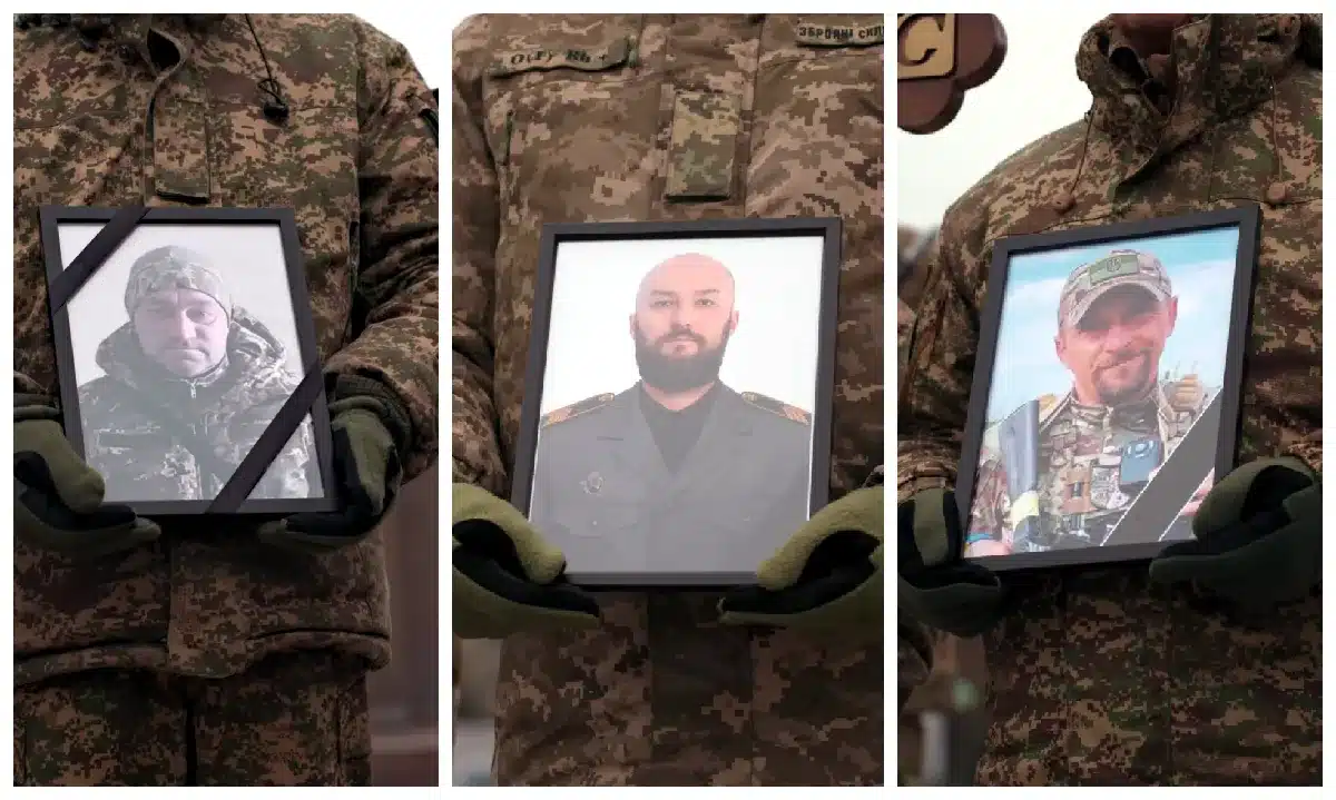 Трьох полеглих захисників провели на вічний спочинок у Рівному