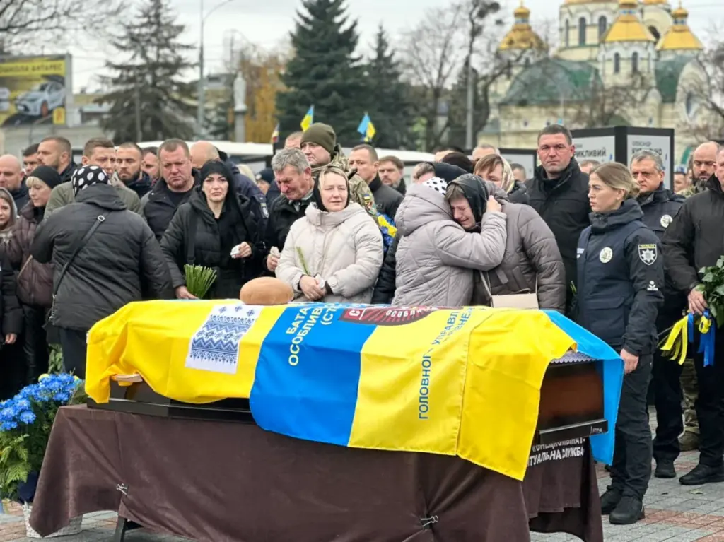 Поховання Юрія Лапчука у Рівному.